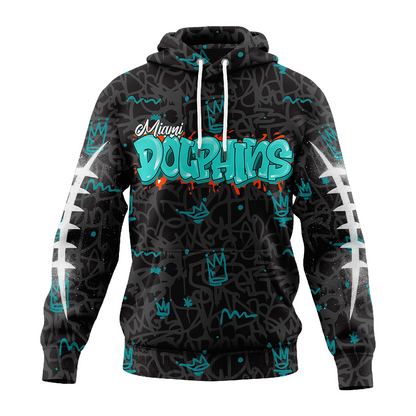 Premium NFL MIA Special Graffiti Hoodie V2 NMD  TTV