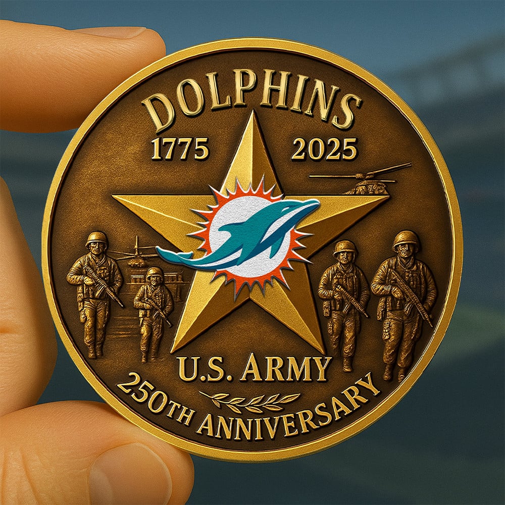 Premium NFL MIA U.S Army Anniversary Coin V1 NMD NHM