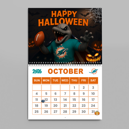 Premium NFL MIA Wall Calendar 2026 V1 NMD TTV