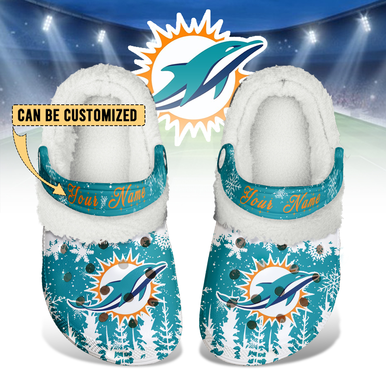 Premium NFL MIA Winter Fleece Clogs V1 NMD TTV