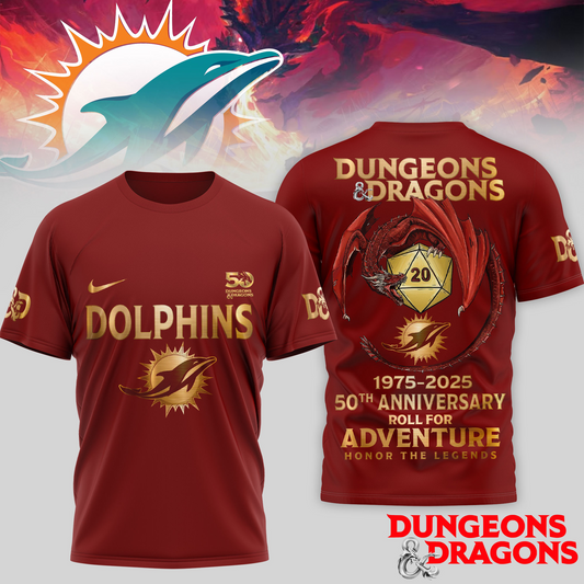 Premium NFL MIA x Dungeons And Dragons 50th Anniversary Shirt V15 NMD TTV