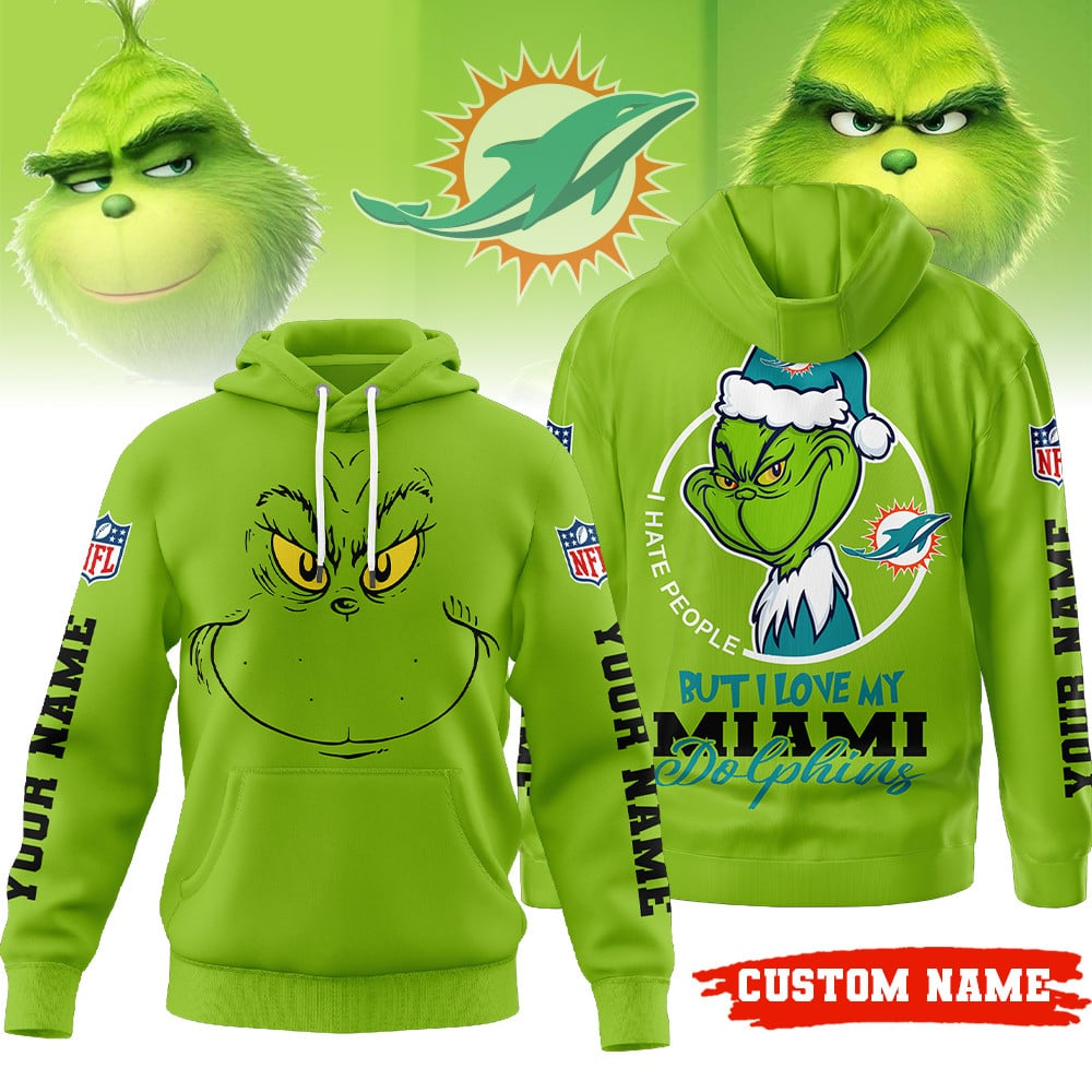 Premium NFL MIA x The Grinch Hoodie V1 NMD TTV