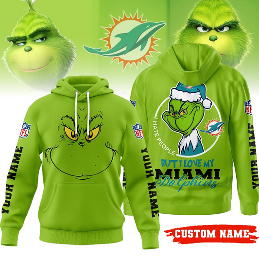 Premium NFL MIA x The Grinch Hoodie V1 NMD TTV