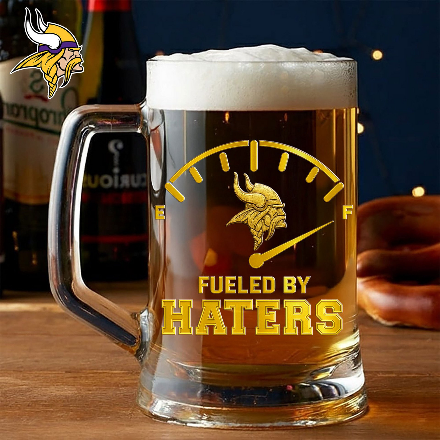 Premium NFL MIN Fueled By Haters Beer Glasses V1 NMD 031125 TTV