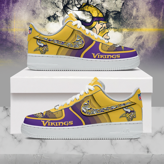 Premium NFL MIN Multicolor AF1 Sneaker V1 NMD25 TTV