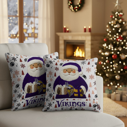 Premium NFL MIN Santa Christmas Pillow V1 NMD TTV