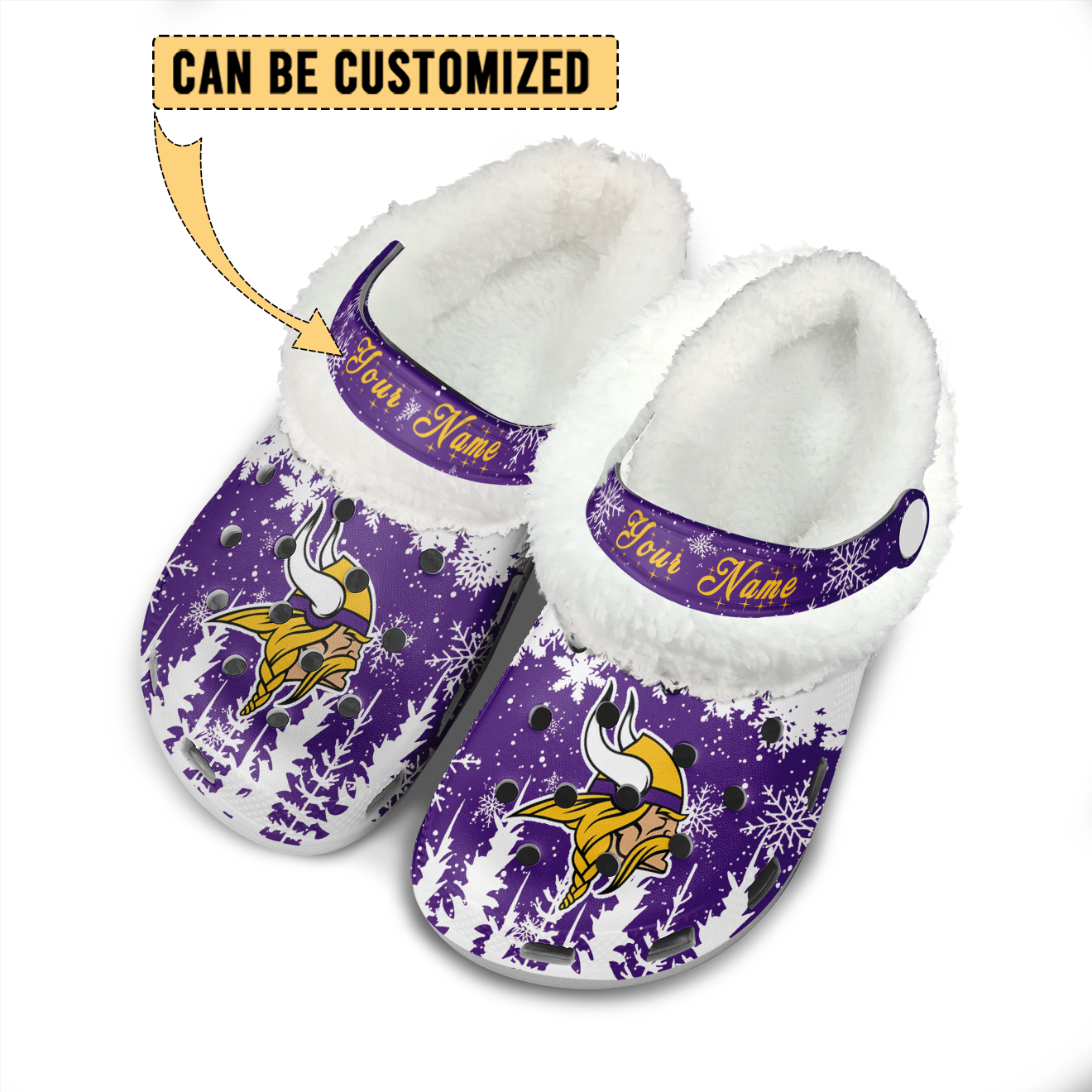 Premium NFL MIN Winter Fleece Clogs V1 NMD TTV