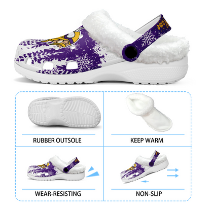 Premium NFL MIN Winter Fleece Clogs V1 NMD TTV