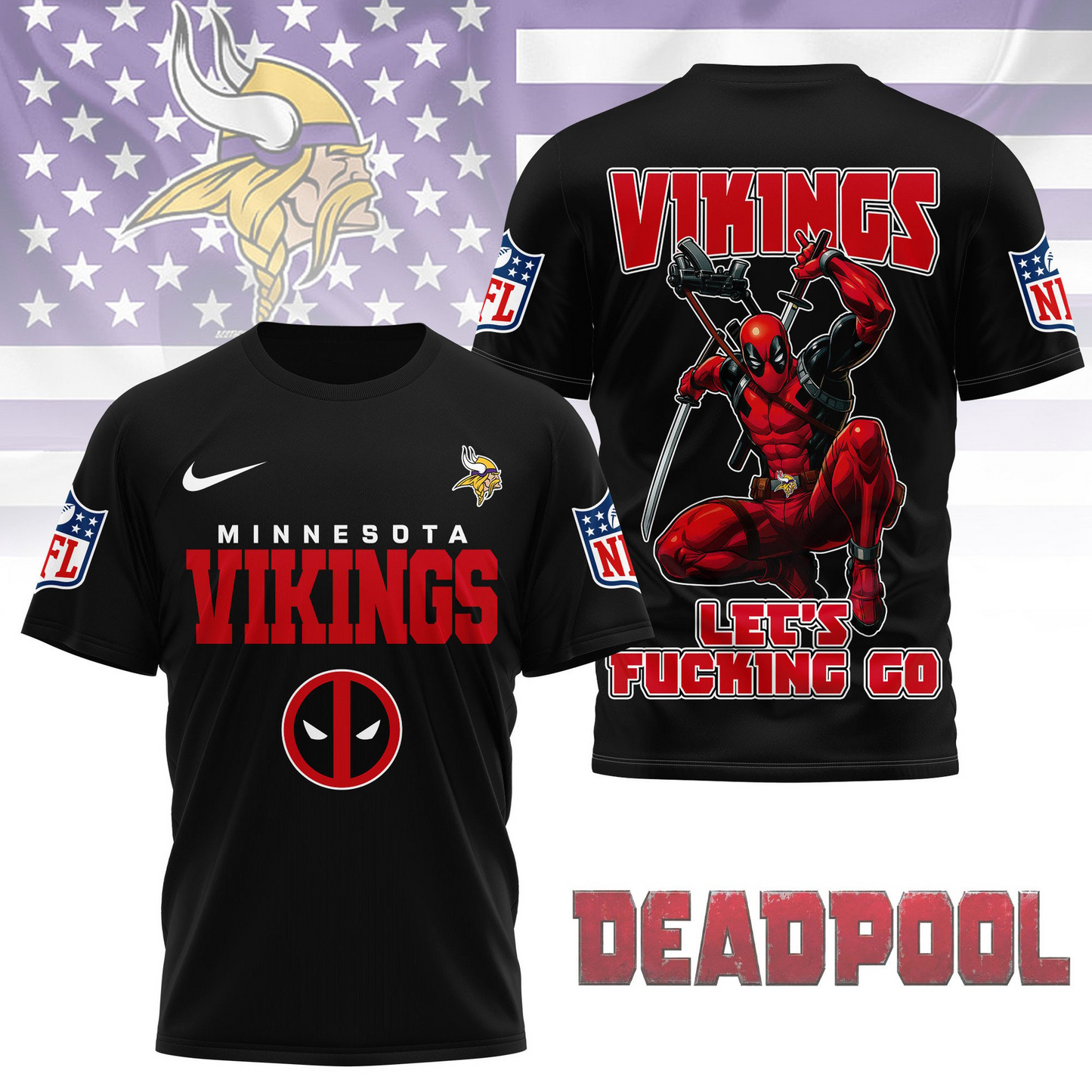 Premium NFL MIN x DP T-shirt V1 NMD TTV