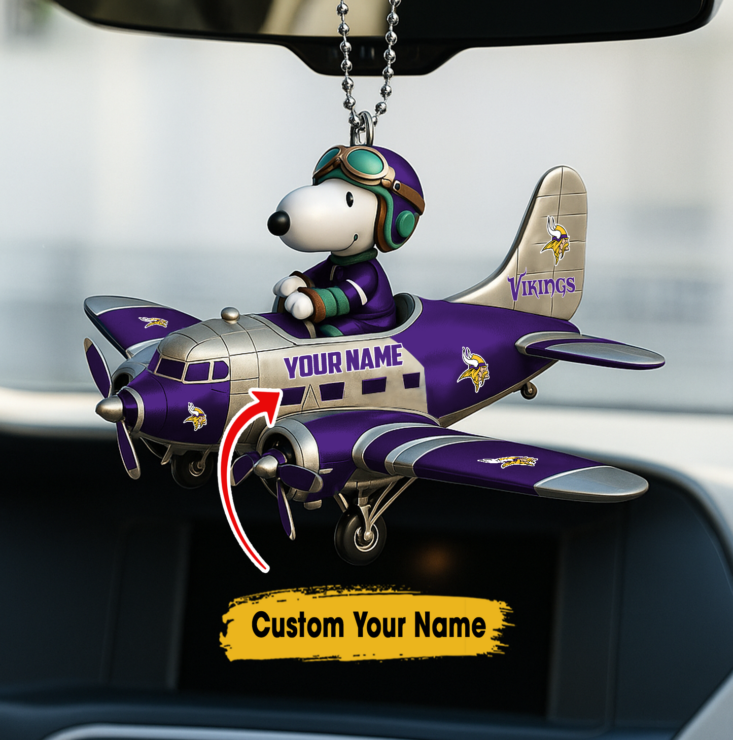 Premium NFL MV x SNP Your Name Car Ornament V2 NMD TTV