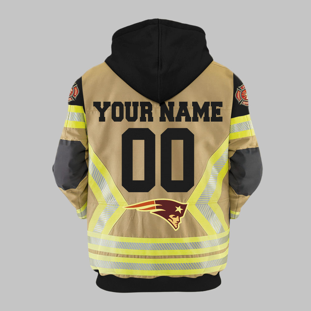 Premium NFL NE Firefighter Zip Hoodie V1 NMD TTV