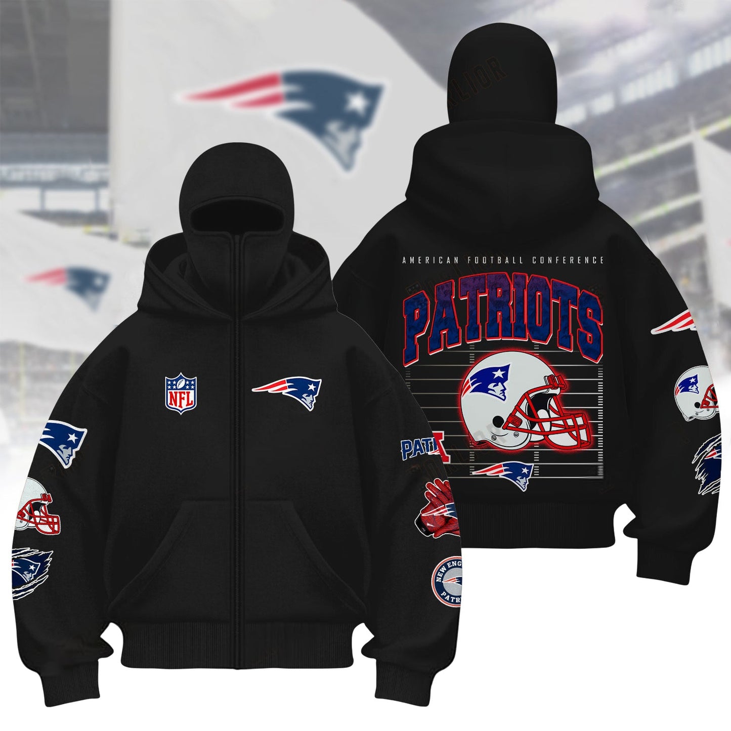 Premium NFL NE Hoodie Balaclava V1 NMD NHM