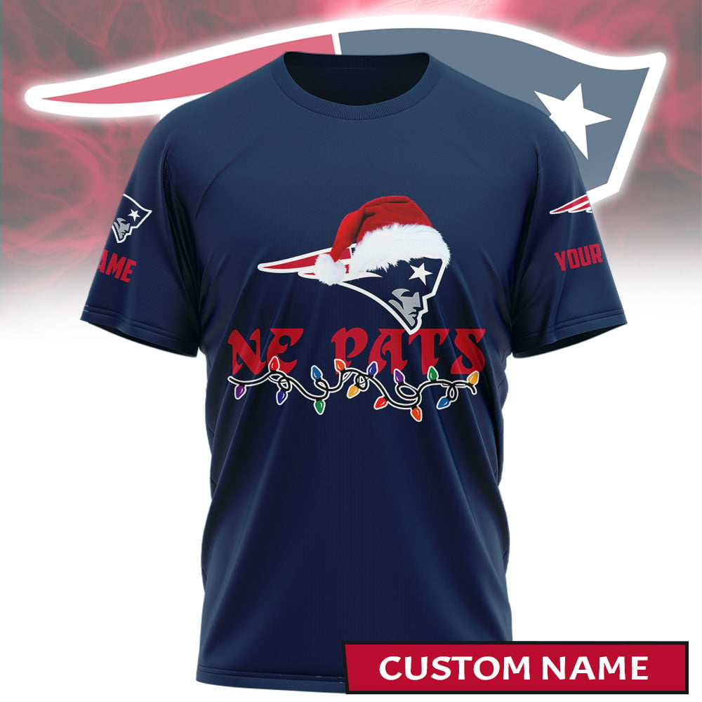 Premium NFL NE Merry Christmas T-shirt V1 NMD TTV