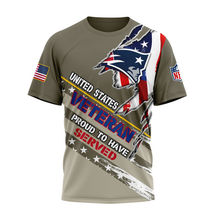 Premium NFL NE Proud U.S. Veteran T-shirt V1 NMD TTV