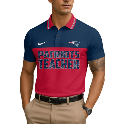 Premium NFL NE Teacher Appreciation Polo Shirt V15 NMD TTV