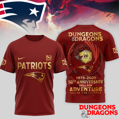 Premium NFL NE x Dungeons And Dragons 50th Anniversary Shirt V15 NMD TTV