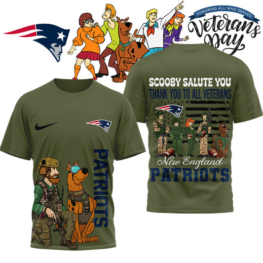 Premium NFL NE x SCO Salute Veterans T-shirt V15 NMD NHM