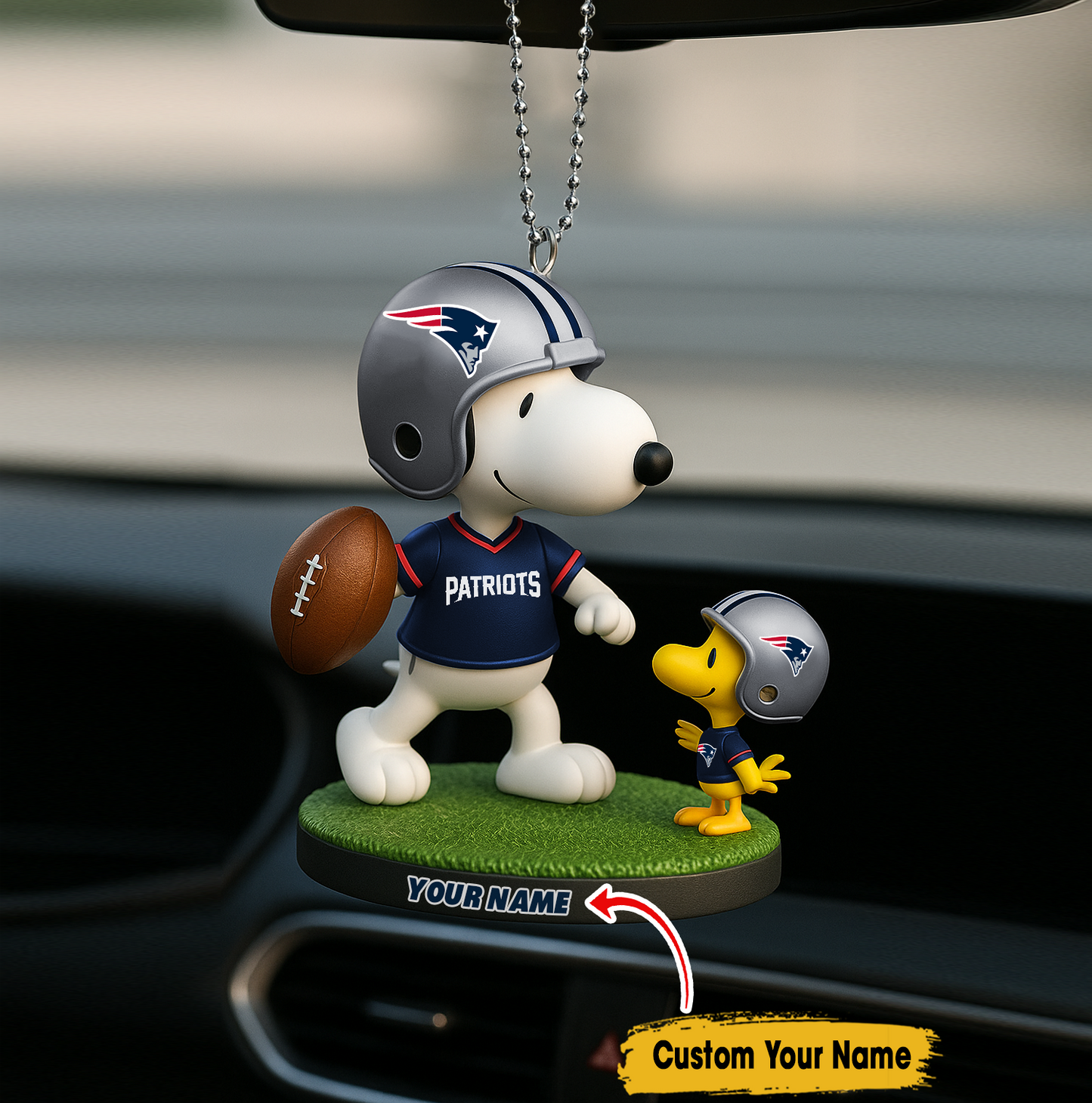 Premium NFL NE x SNP Car Ornament V4 NMD TTV