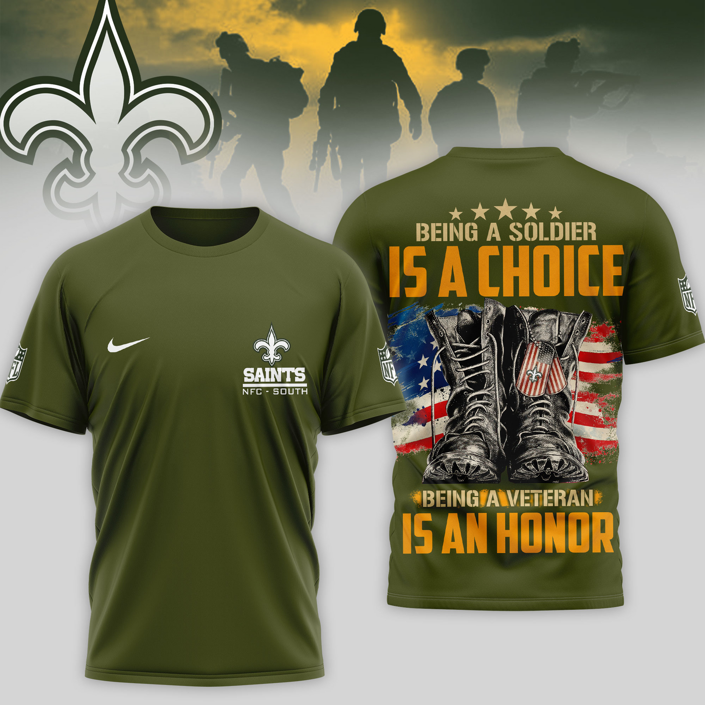 Premium NFL NO Army Veteran Shirt V1 NMD 221025 TTV