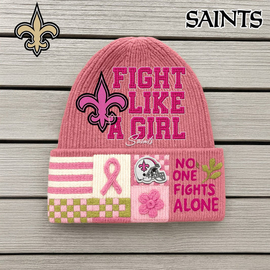 Premium NFL NO x Fight Like A Girl Beanie Hat NDT NHM