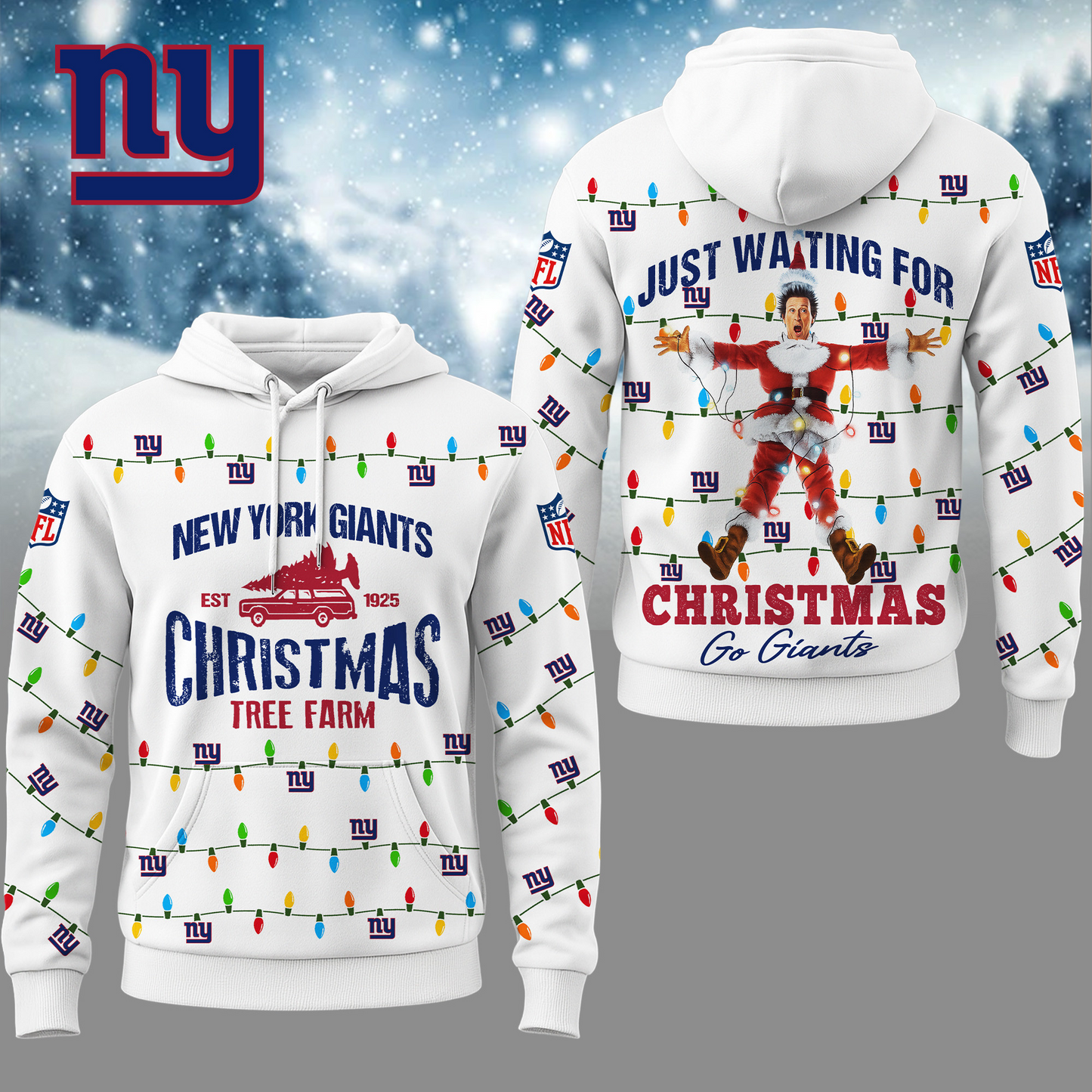 Premium NFL NYG Griswold Christmas Hoodie V1 NMD TTV