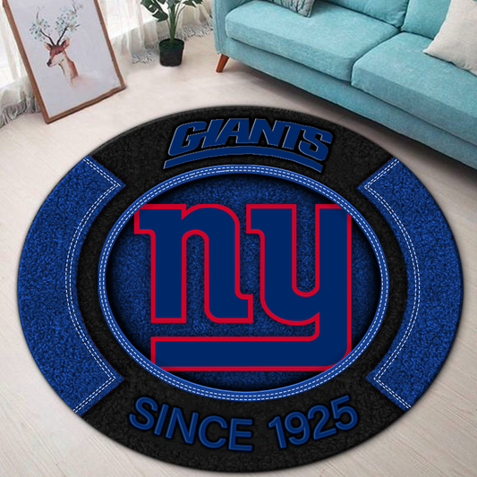 Premium NFL NYG Round Rug Multicolor V2 NMD TTV