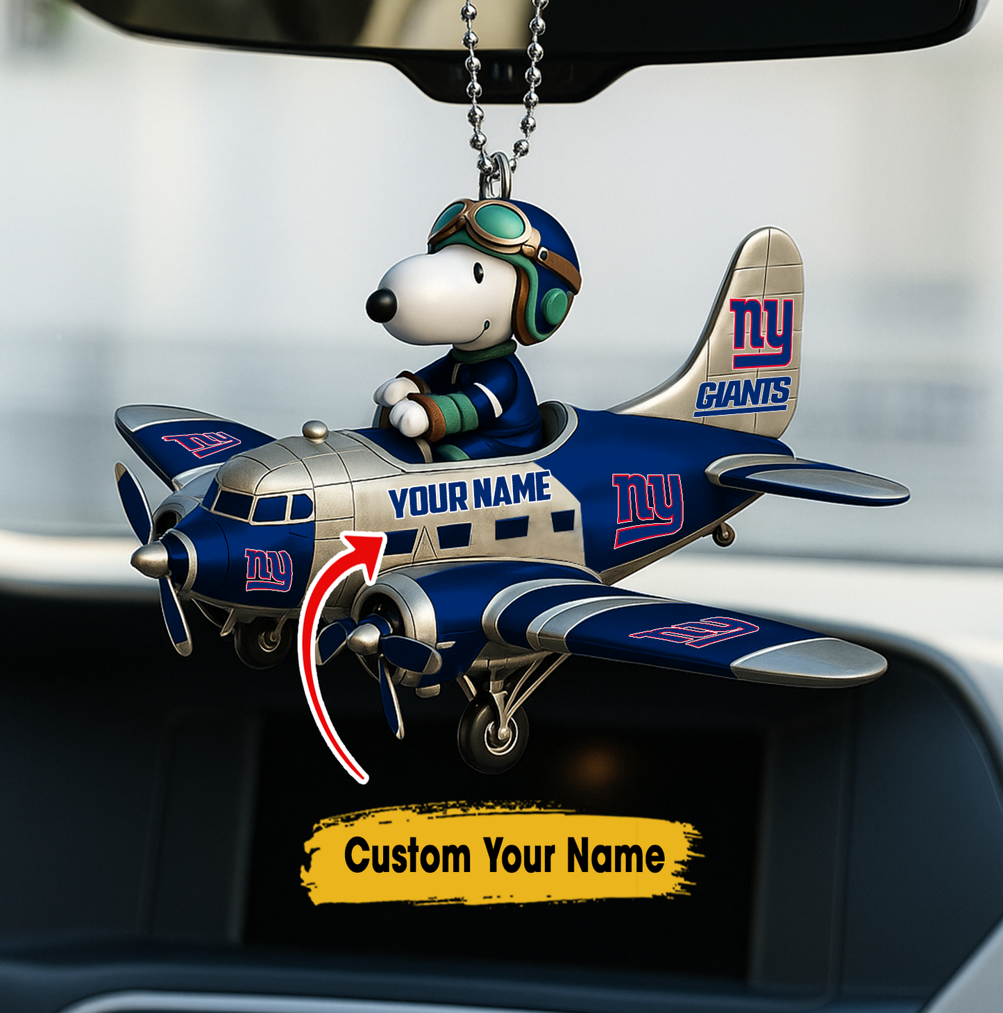 Premium NFL NYG x SNP Your Name Car Ornament V2 NMD TTV
