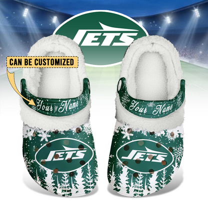 Premium NFL NYJ Winter Fleece Clogs V1 NMD TTV