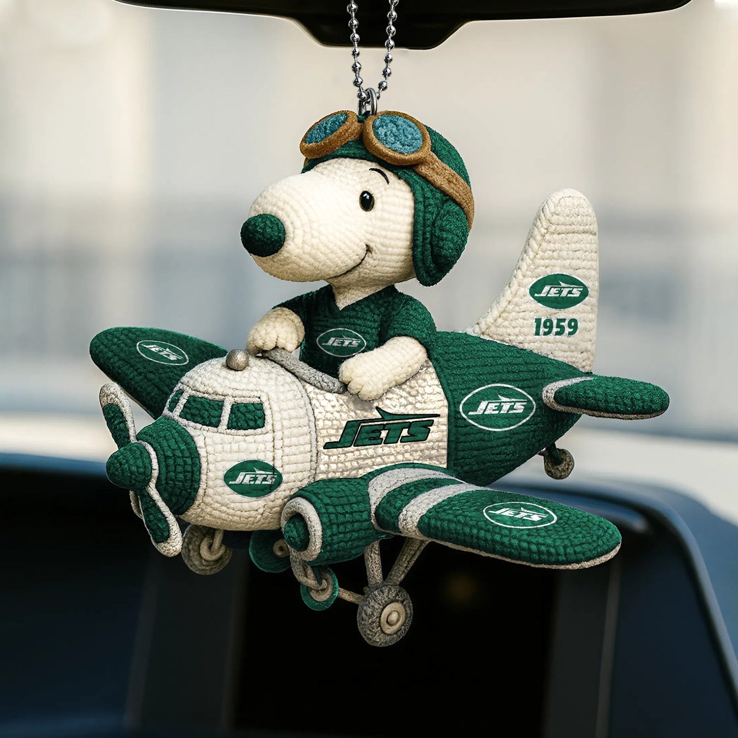 Premium NFL NYJ x SNP Knitted Car Ornament V6 NMD NHM