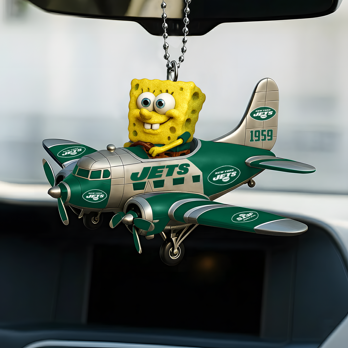 Premium NFL NYJ x SPO Car Ornament V1 DATND TANTD
