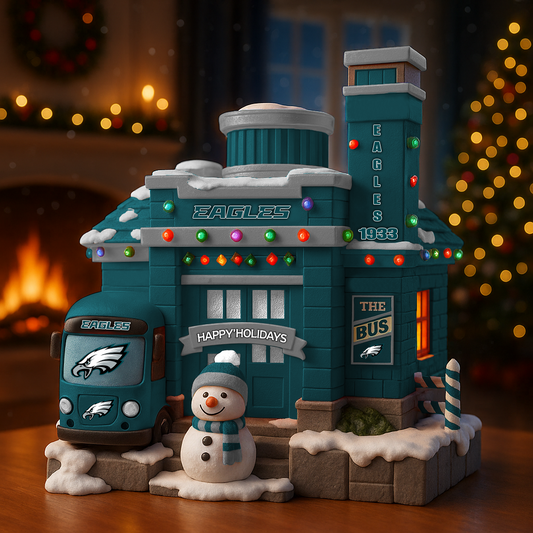 Premium NFL PHI Christmas Acrylic Plaque V8 NMD TTV