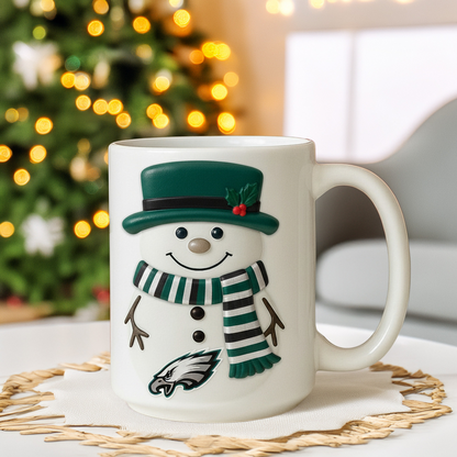 Premium NFL PHI Santa Ceramic Mug V1 NMD TTV