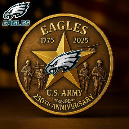 Premium NFL PHI U.S Army Anniversary Coin V1 NMD NHM