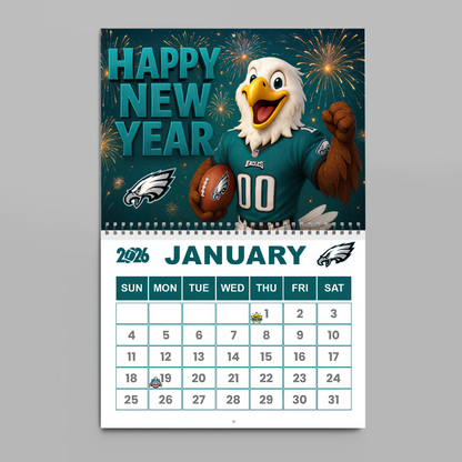 Premium NFL PHI Wall Calendar 2026 V1 NMD TTV