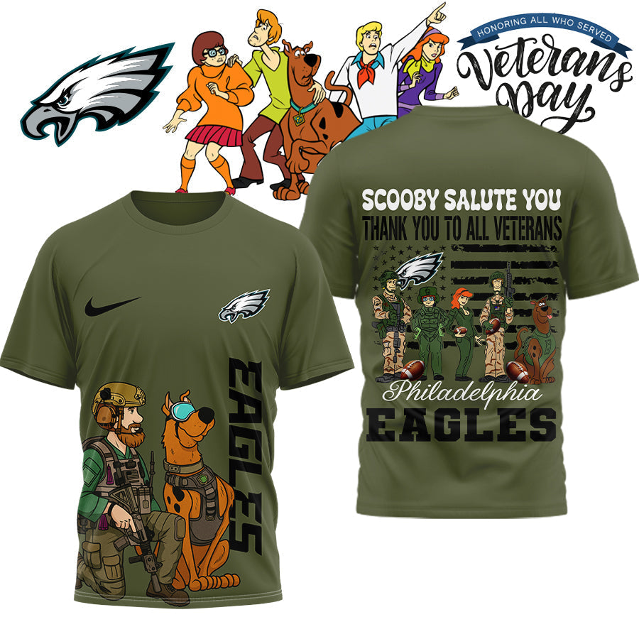 Premium NFL PHI x SCO Salute Veterans T-shirt V15 NMD NHM