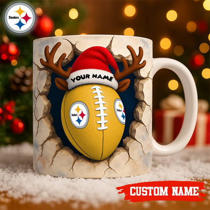 Premium NFL PIT Christmas Football Ceramic Mug V2 NMD TTV