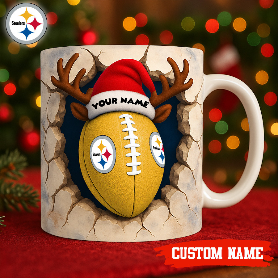 Premium NFL PIT Christmas Football Ceramic Mug V2 NMD TTV