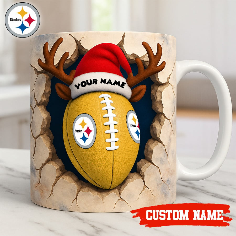 Premium NFL PIT Christmas Football Ceramic Mug V2 NMD TTV