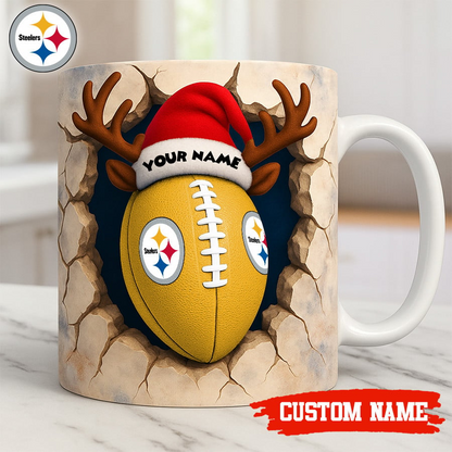 Premium NFL PIT Christmas Football Ceramic Mug V2 NMD TTV