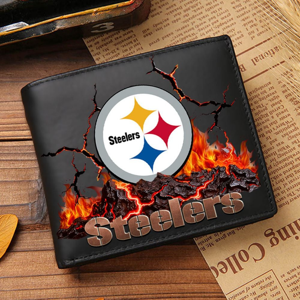 Premium NFL PIT Cracked Fire Leather Wallet V1 NMD TTV