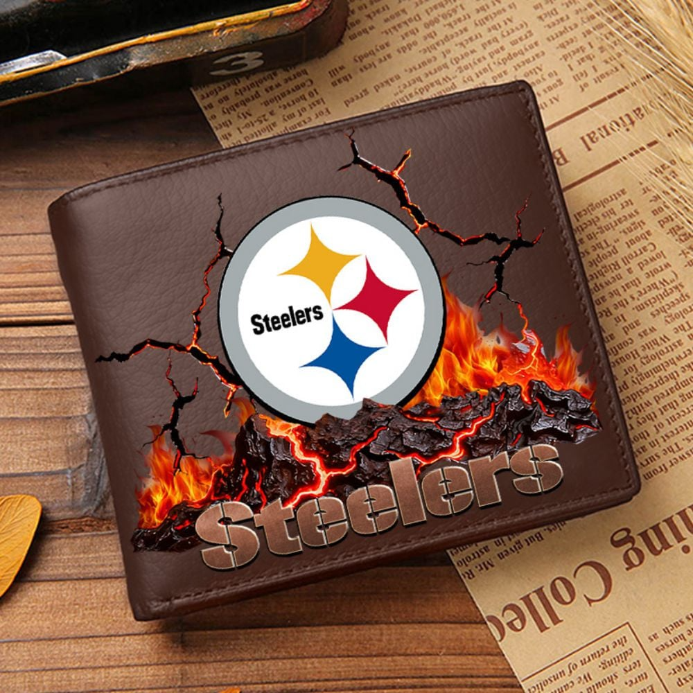 Premium NFL PIT Cracked Fire Leather Wallet V1 NMD TTV