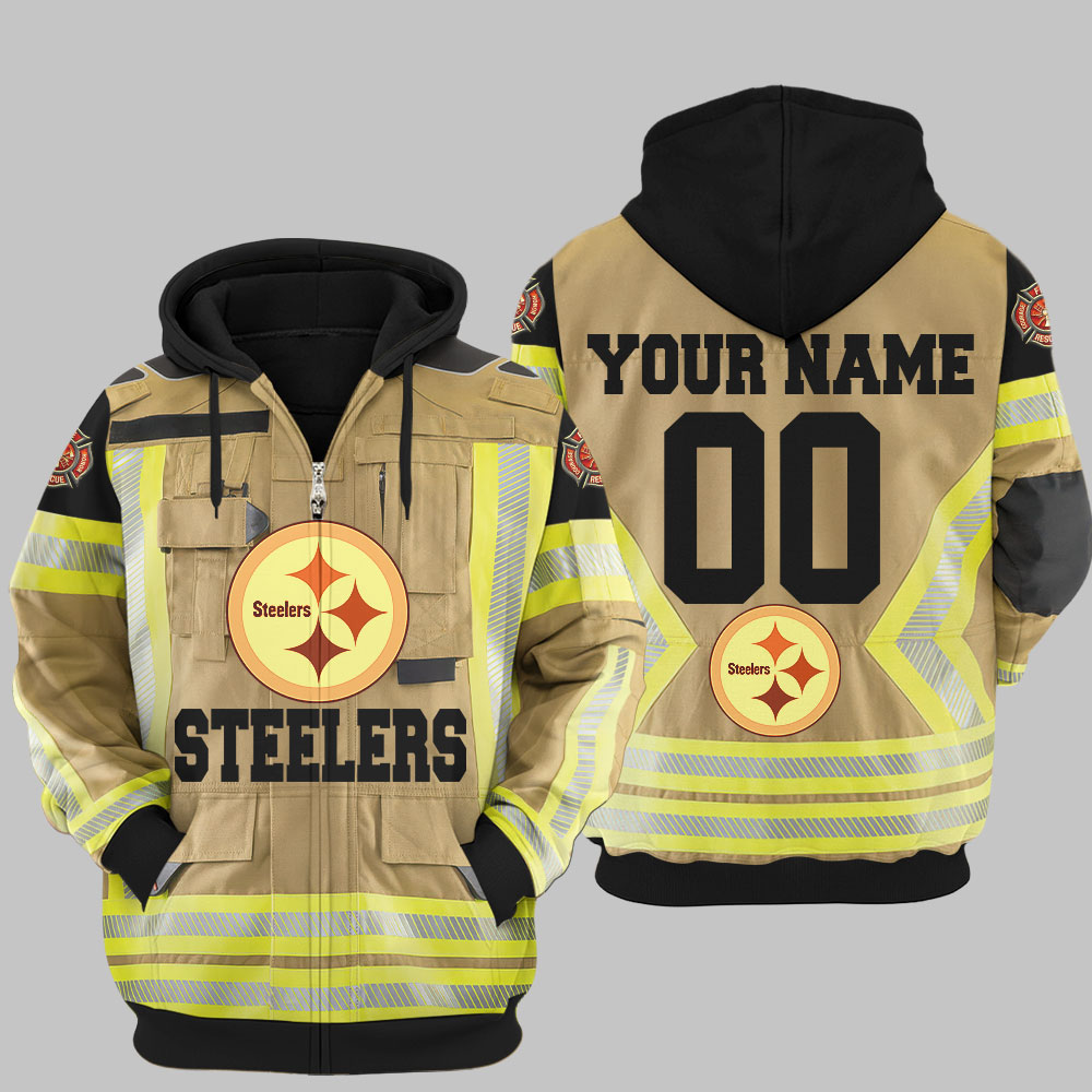 Premium NFL PIT Firefighter Zip Hoodie V1 NMD TTV