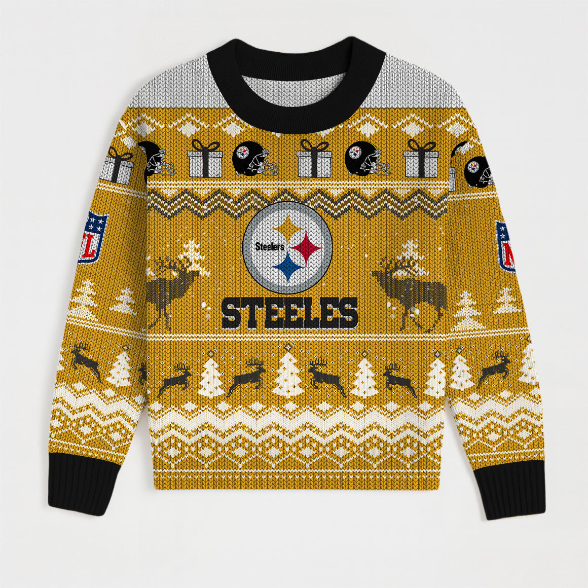 Premium NFL PIT Holiday Sweatshirt & Shorts Set V1 NMD TTV