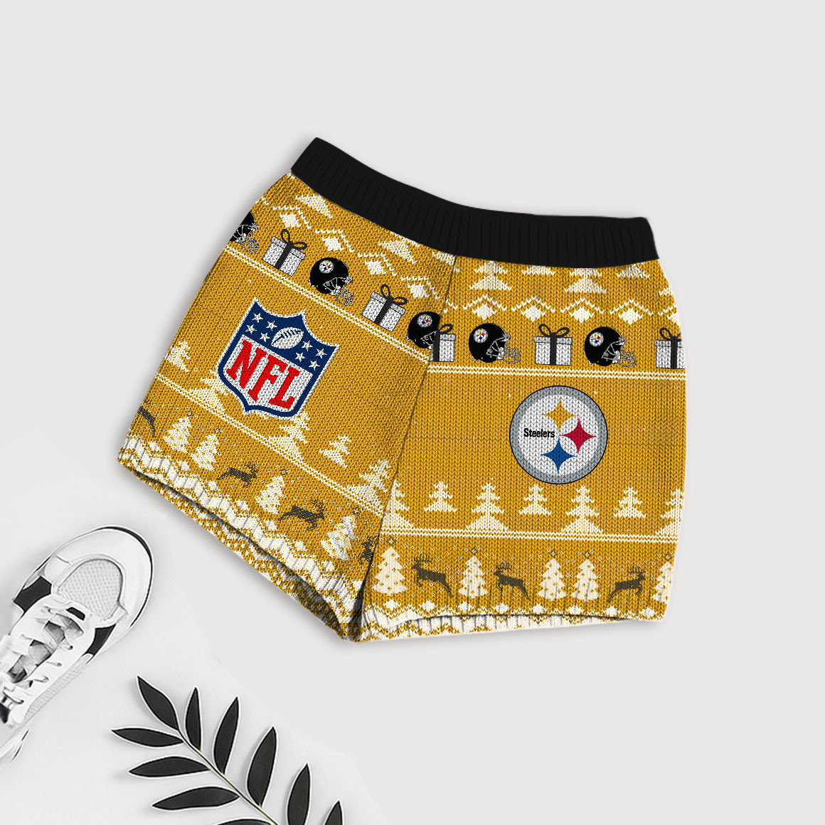 Premium NFL PIT Holiday Sweatshirt & Shorts Set V1 NMD TTV