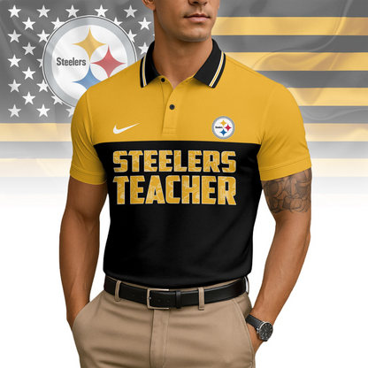 Premium NFL PIT Teacher Appreciation Polo Shirt V15 NMD TTV
