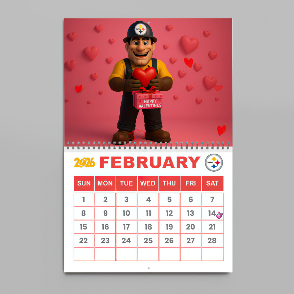 Premium NFL PIT Wall Calendar 2026 V1 NMD TTV