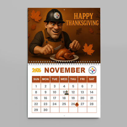 Premium NFL PIT Wall Calendar 2026 V1 NMD TTV