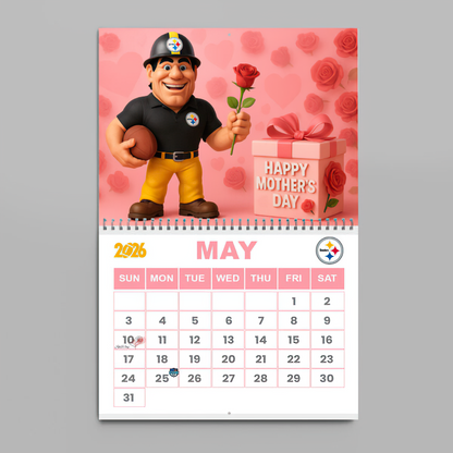 Premium NFL PIT Wall Calendar 2026 V1 NMD TTV