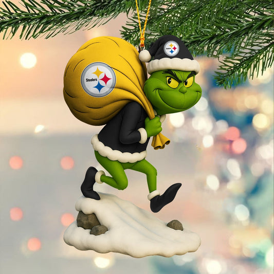 Premium NFL PIT x GR Christmas Tree Ornament V2 NMD NHM