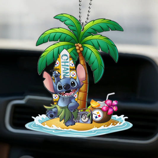 Premium NFL PIT x ST Hawai Car Ornament DatND DVT